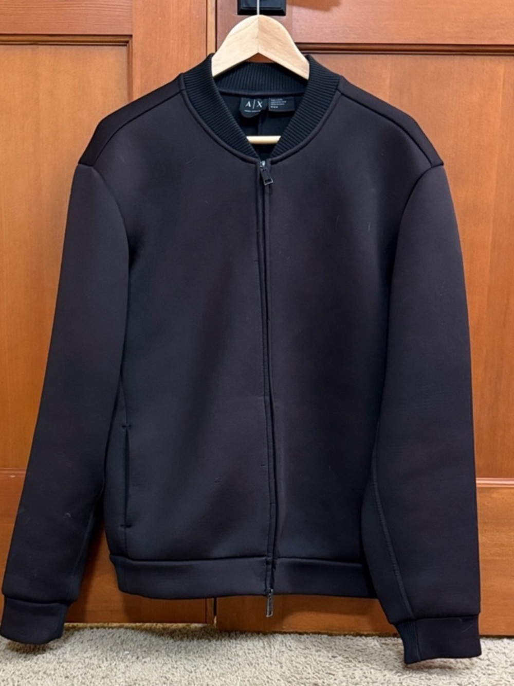 A|X Armani Exchange Black Bomber Jacket